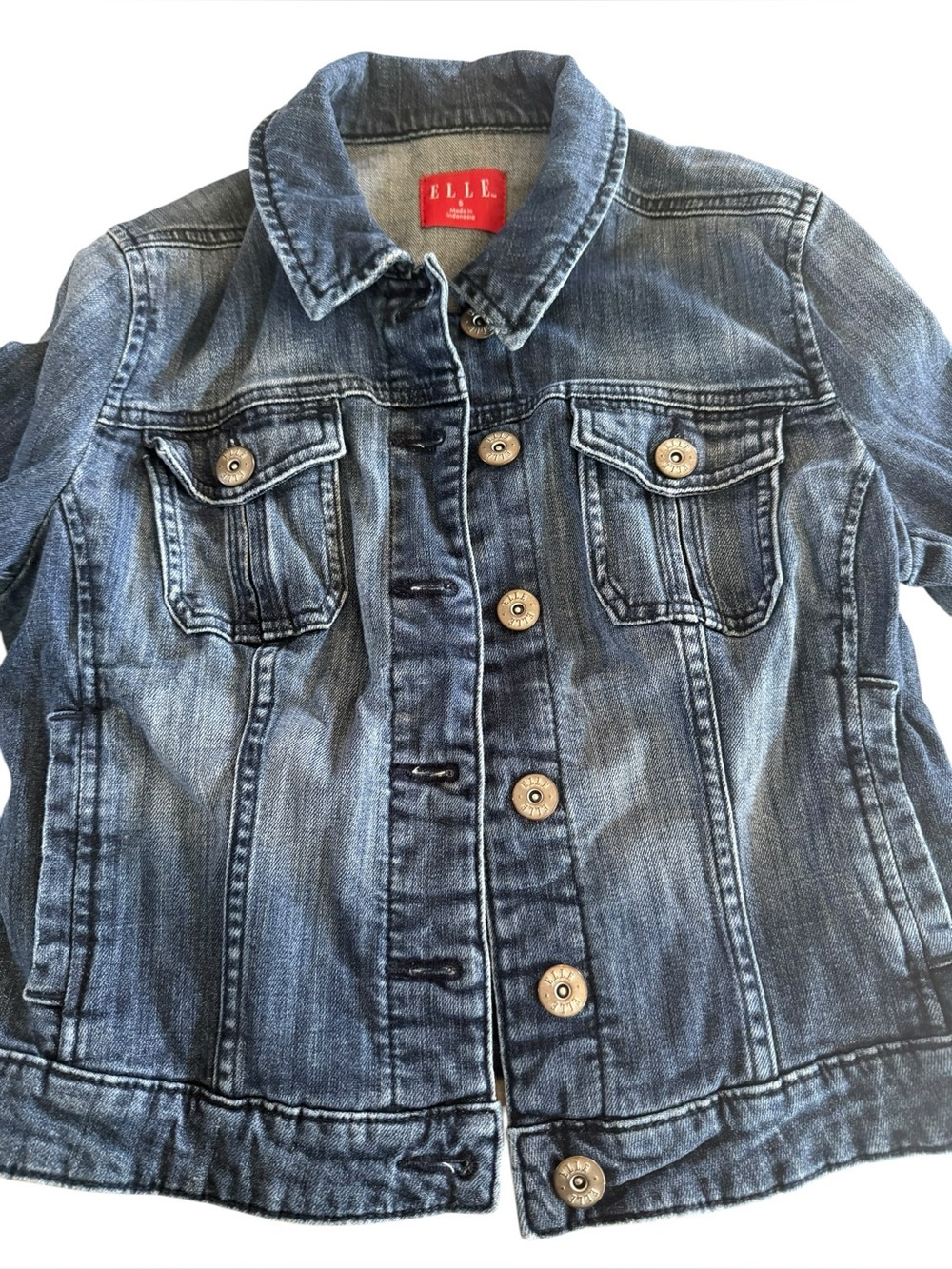 ELLE Girls Denim Jean Jacket Size S